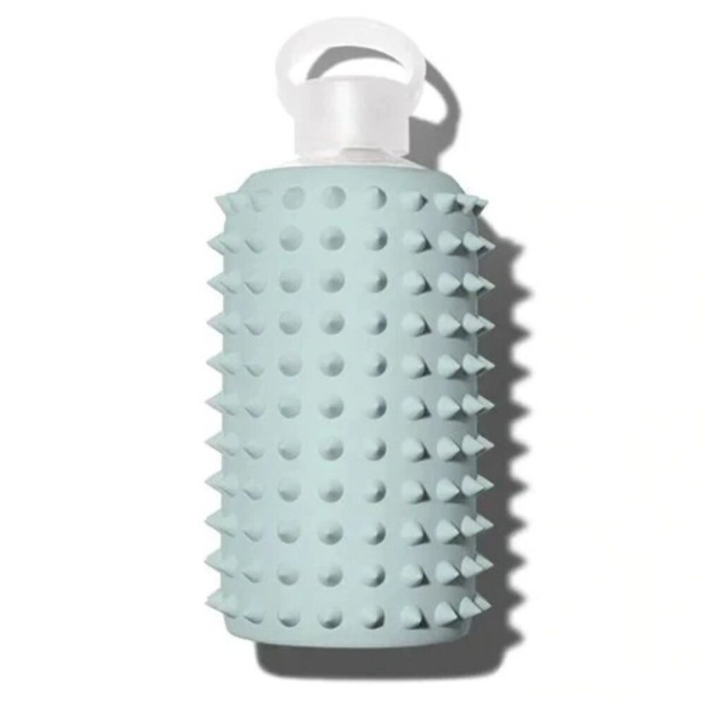 BKR Glass Water Bottle Spiked James (Opaque Soft Sage Green) 16oz/500ml